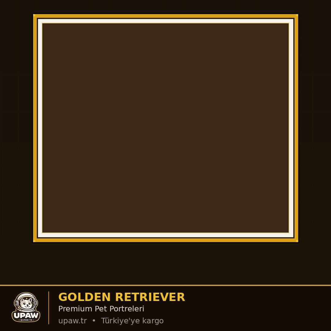 UPAW Golden Retriever 1x Premium Pet Portrait