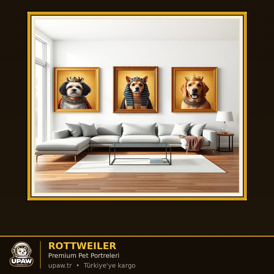 UPAW Rottweiler Premium Pet Portrait